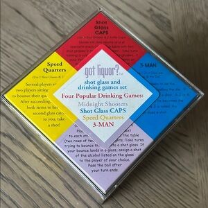 Shot Glass and Drinking Games Set - Multicolor
